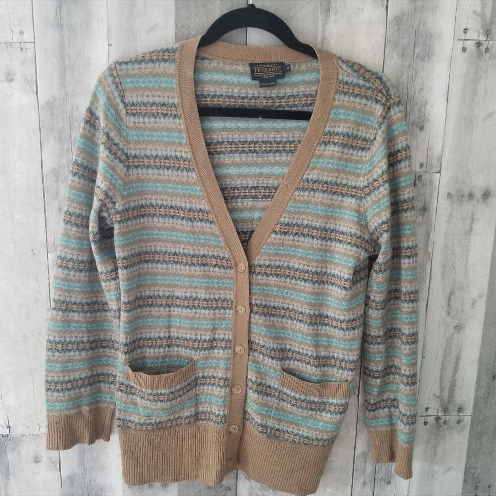 Pendleton Cardigan Sweater Medium - image 1